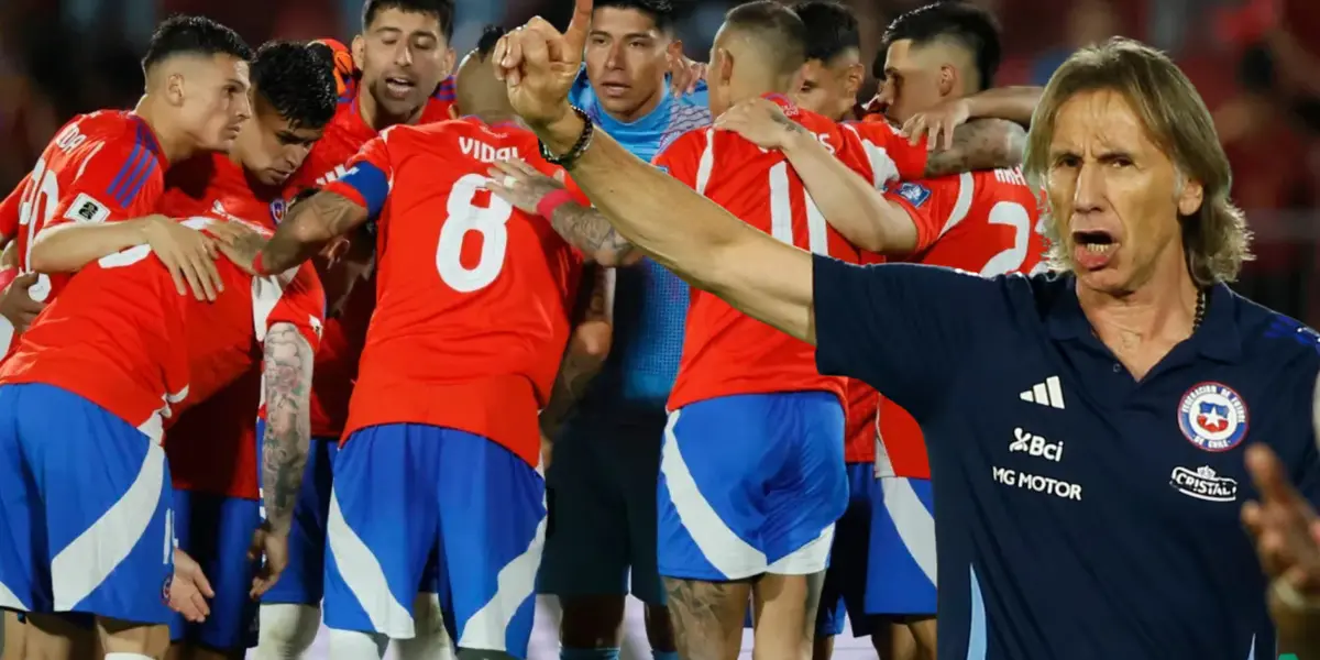Jugadores de La Roja y Ricardo Gareca (Foto tomada de: La Roja/La Tercera)