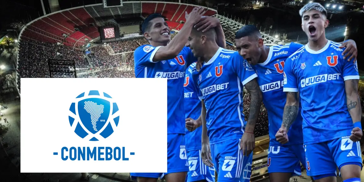 Jugadores de la U de Chile (Foto tomada de: Los 40/U de Chile/Conmebol)