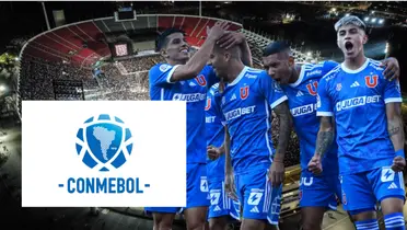 Jugadores de la U de Chile (Foto tomada de: Los 40/U de Chile/Conmebol)