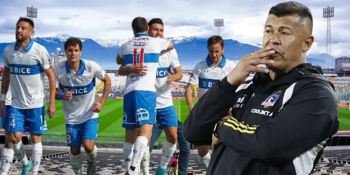 Jugadores de U Católica y Jorge Almirón (Foto tomada de: Colo Colo/Universidad Católica/Top)