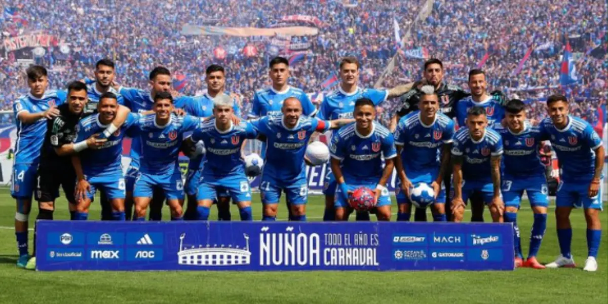 Jugadores de U de Chile. Foto: redes de de U de Chile.