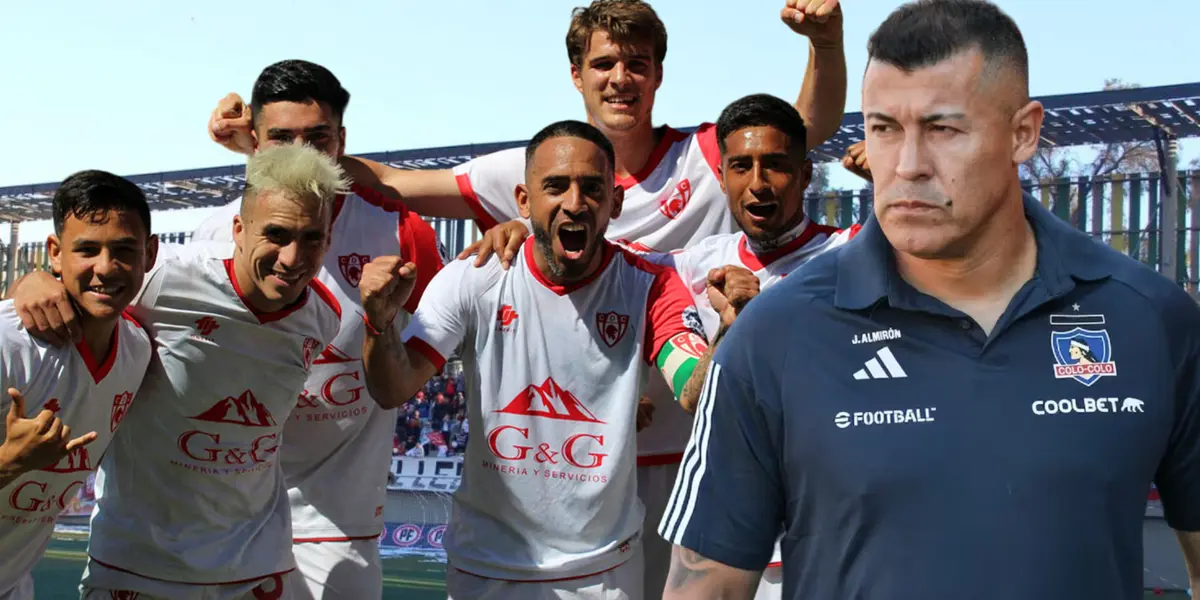 Jugadores Deporte Copiapó y Jorge Almirón (Foto tomada de: Atacama/DirecTV/Campeonato)