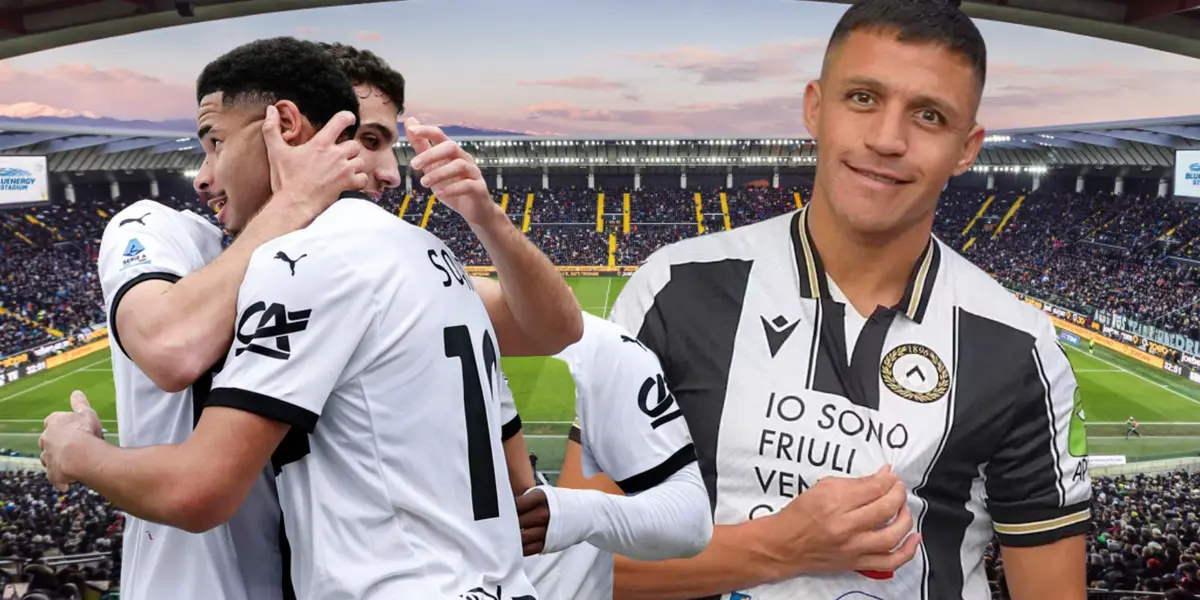 Jugadores Parma y Alexis Sánchez (Foto tomada de: Udiense/La Tercera/ANSA)