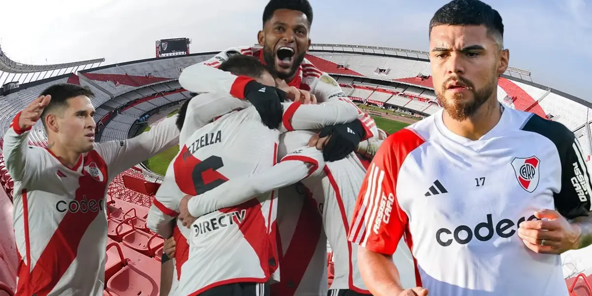 Jugadores River Plate y Paulo Díaz (Foto tomada de: Goal/River Plate/Provincia)