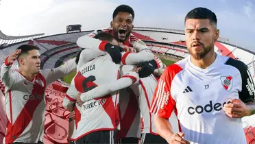 Jugadores River Plate y Paulo Díaz (Foto tomada de: Goal/River Plate/Provincia)