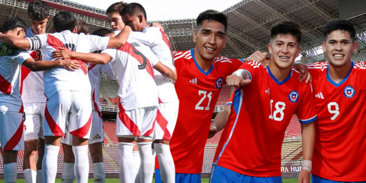 Jugadores Sub-20 Perú y Chile (Foto tomada de: Estímulo/Todo/República)