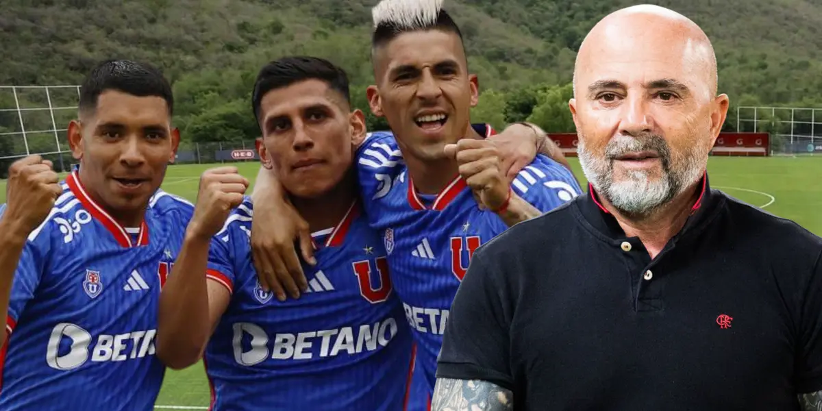 Jugadores Universidad de Chile y Jorge Sampaoli (Foto tomada de: El Norte/Foot/Deportes)