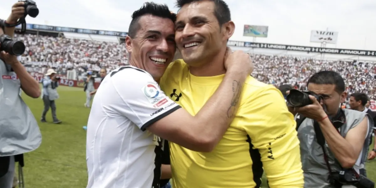 Justo Villar y Esteban Paredes (foto tomada de: Somos Chile)