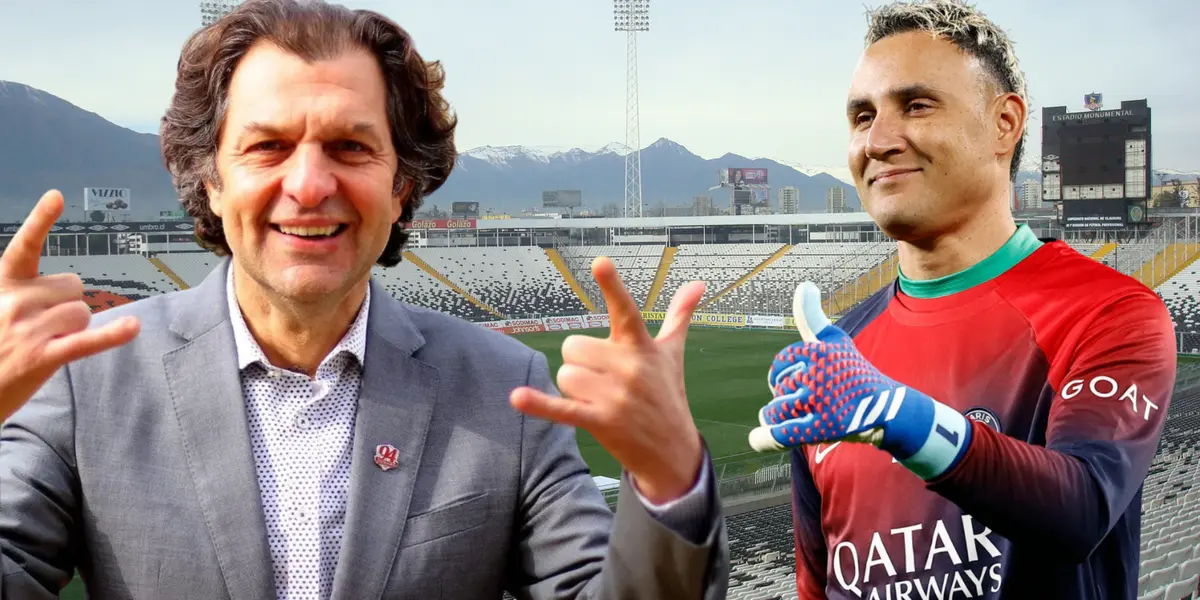 Keylor Navas y Aníbal Mosa (Foto tomada de: Wikipedia/beIN/Colo Colo)