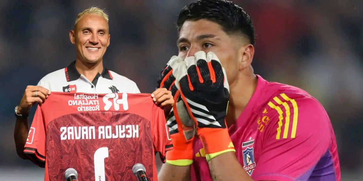 Keylor Navas y Brayan Cortés (Foto tomada de: Top/Newell's)