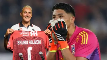 Keylor Navas y Brayan Cortés (Foto tomada de: Top/Newell's)