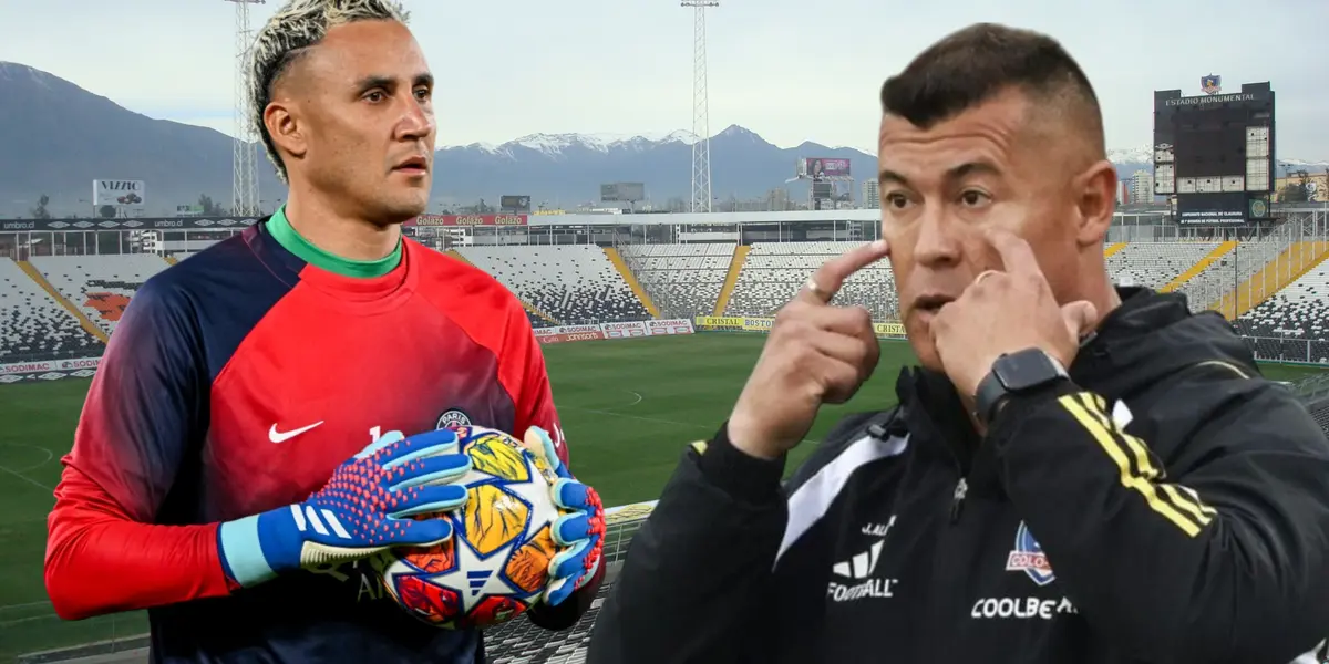 Keylor Navas y Jorge Almirón (Foto tomada de: Wikipedia/PSG/Colo Colo)