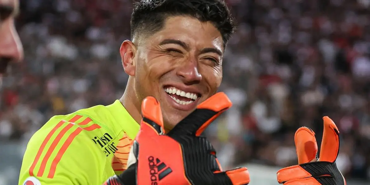 La sombra de la duda sobre el arco albo: Cortés podría decir adiós. Foto: Instagram