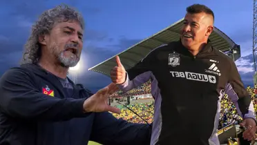 Leonel Álvarez y Jorge Almirón (Foto tomada de: Wikipedia/Colo-Colo/Atlético Bucaramanga)