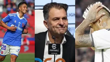 Lucas Assadi, Aníbal Mosa y Arturo Vidal.