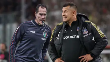 Lucas Bovaglio y Jorge Almirón (Foto tomada de: La Cuarta/Palestino)