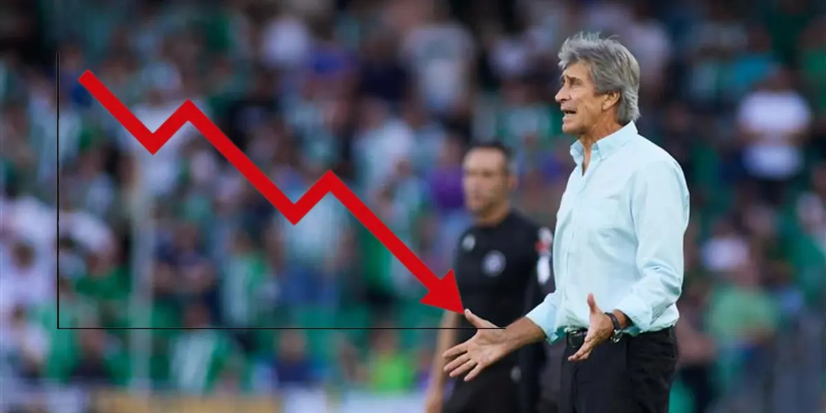 Manuel Pellegrini parece ir en picada.