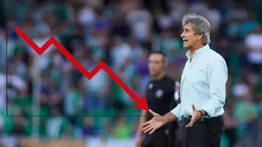 Manuel Pellegrini parece ir en picada.
