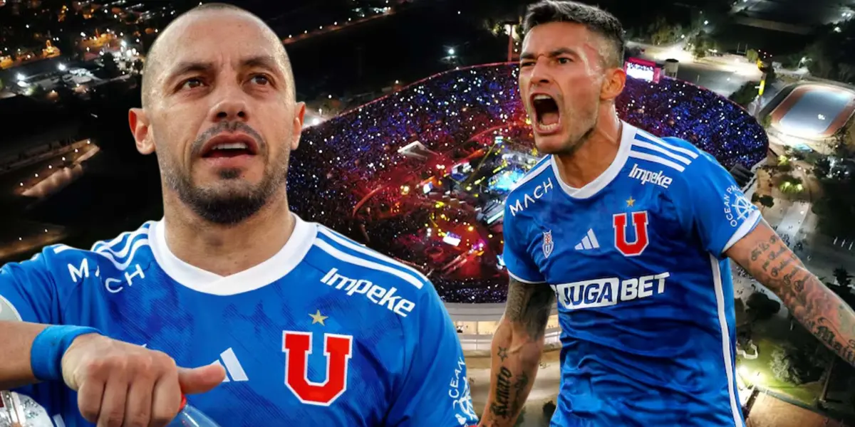 Marcelo Díaz y Charles Aránguiz (Foto tomada de: Municipio/U de Chile)