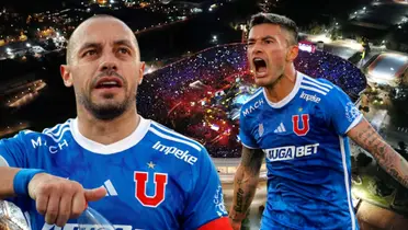 Marcelo Díaz y Charles Aránguiz (Foto tomada de: Municipio/U de Chile)