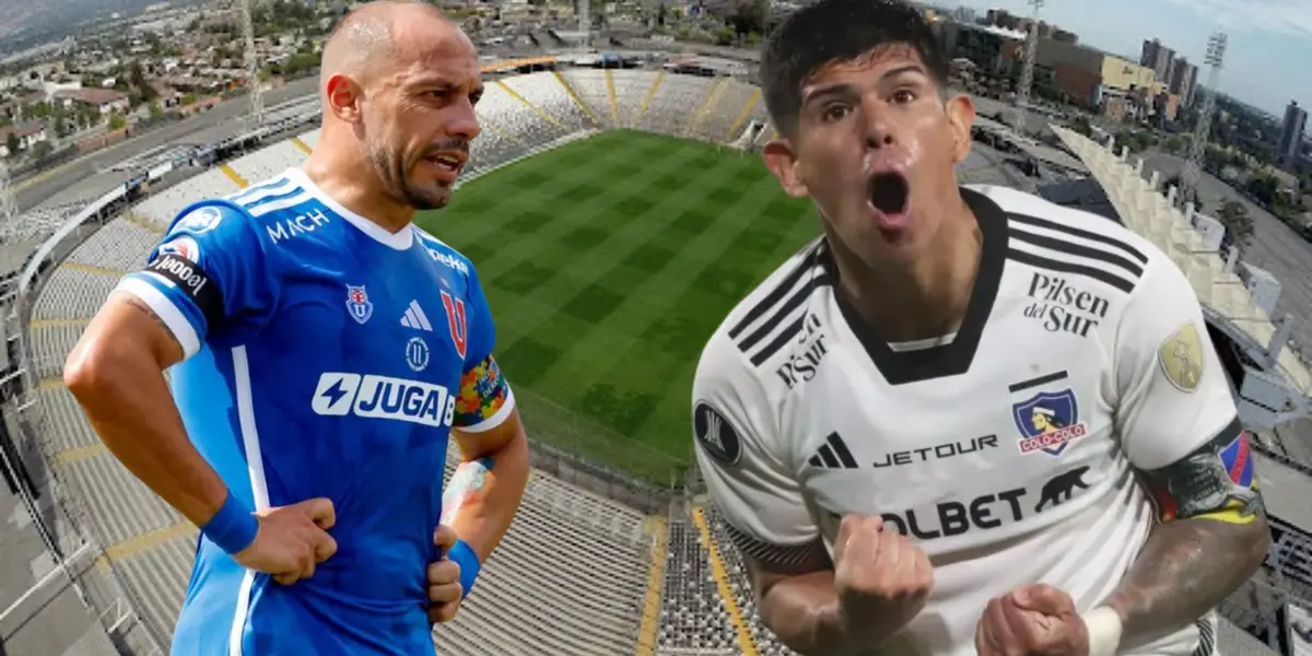 Marcelo Díaz y Esteban Pavez (Foto tomada de: La Tercera/Colo Colo/Universidad de Chile)