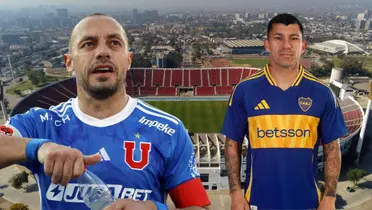 Marcelo Díaz y Gary Medel (Foto tomada de: Ministerio/Boca Juniors/Top)