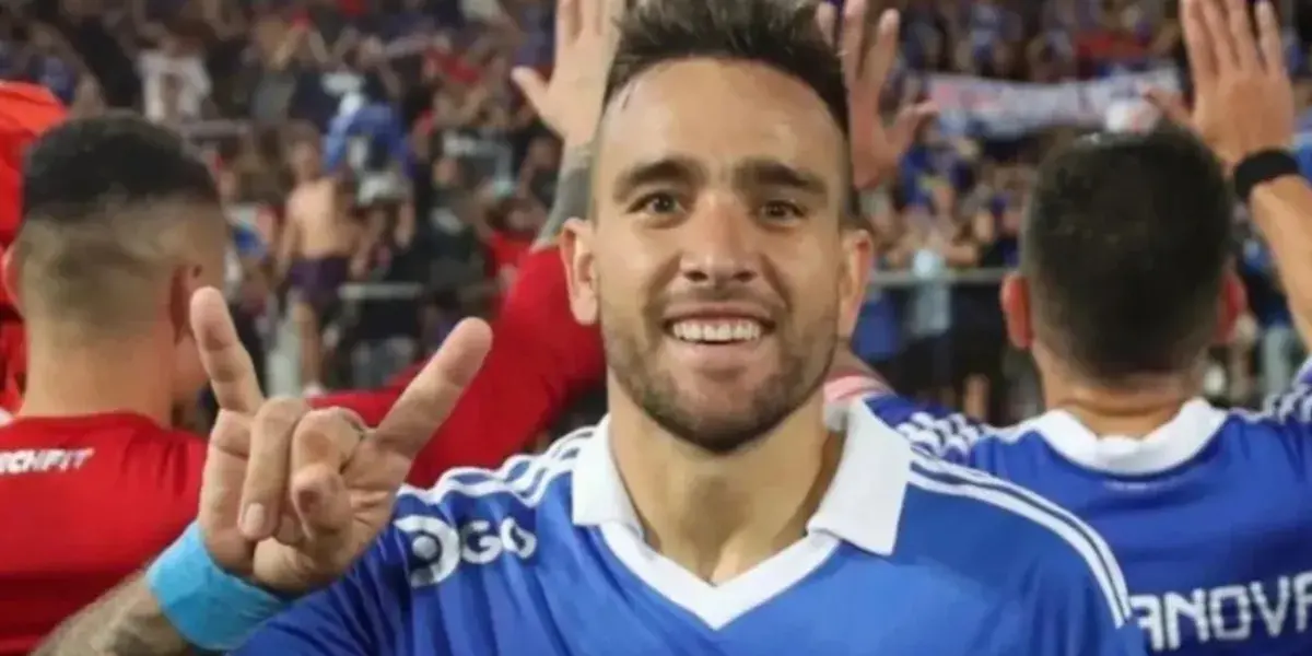 Matías Zaldivia con la camiseta de Universidad de Chile.