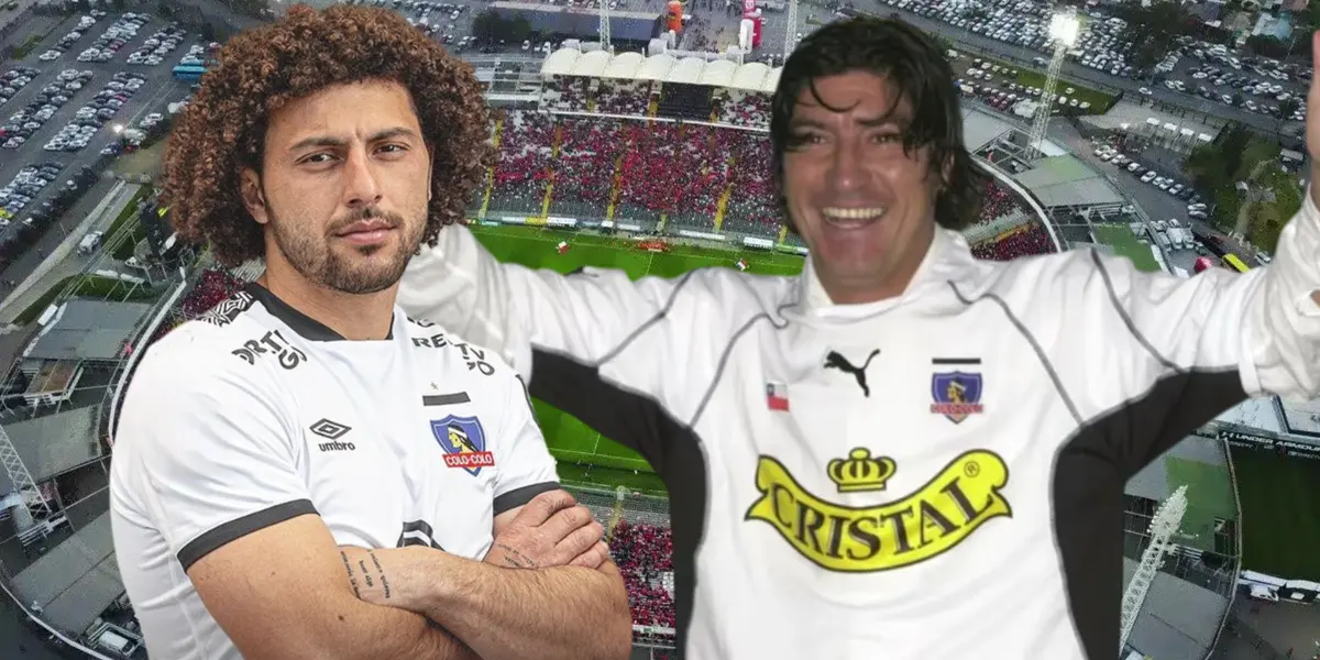 Maximiliano Falcón e Iván Zamorano (Foto tomada de: Top/Dínamo/Colo Colo)
