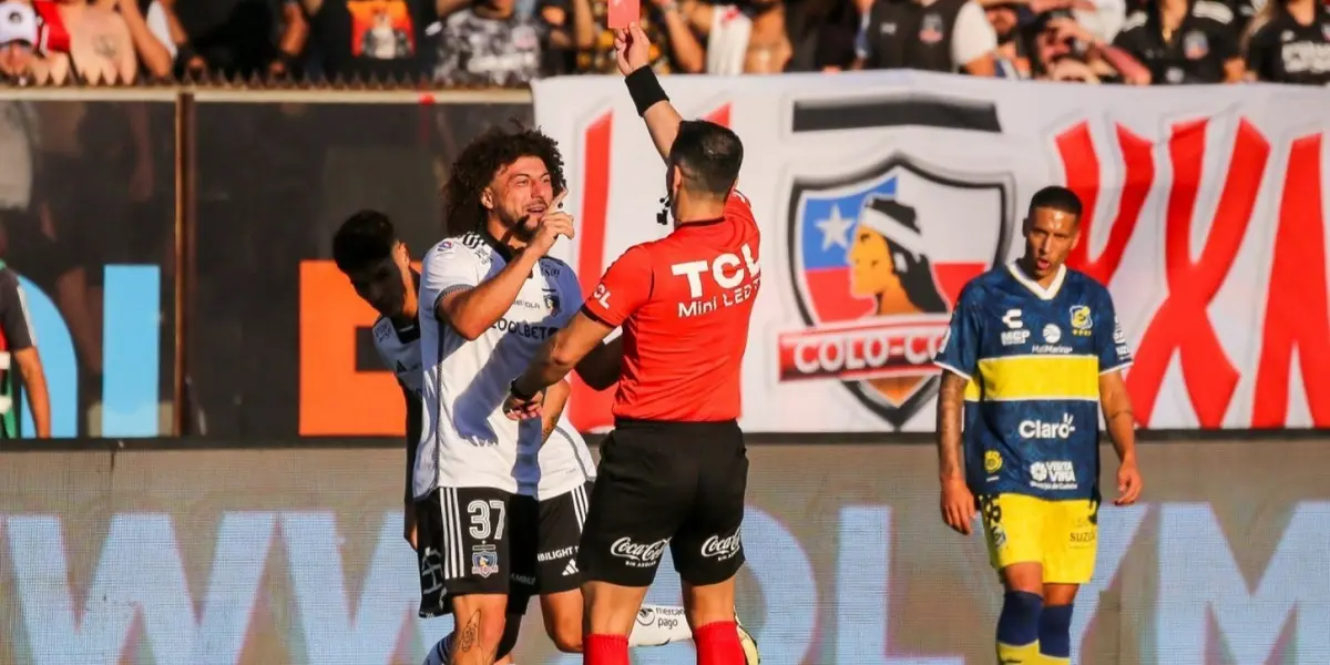 Maximiliano Falcón ya suma 7 expulsiones en Colo Colo.