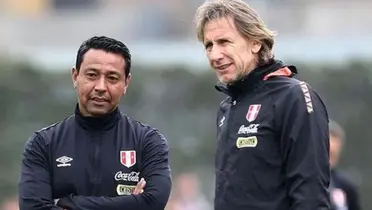 Nolberto Solano y Ricardo Gareca en la selección de Perú, 