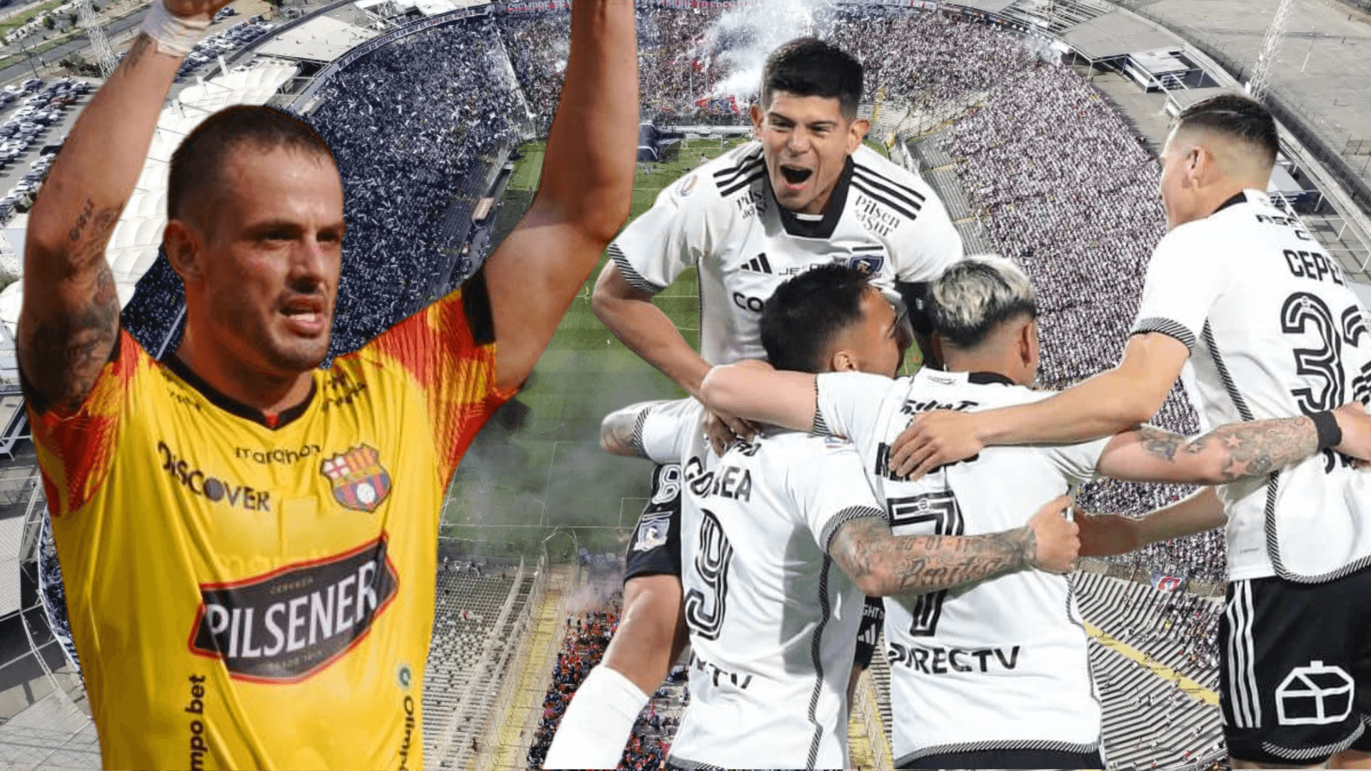 Octavio Rivero y jugadores Colo Colo (Foto tomada de: Colo Colo/API)
