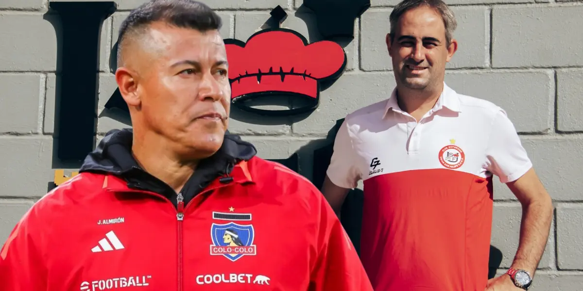 Pablo Álvarez y Jorge Almirón (Foto tomada de: Unión San Felipe/Colo-Colo(