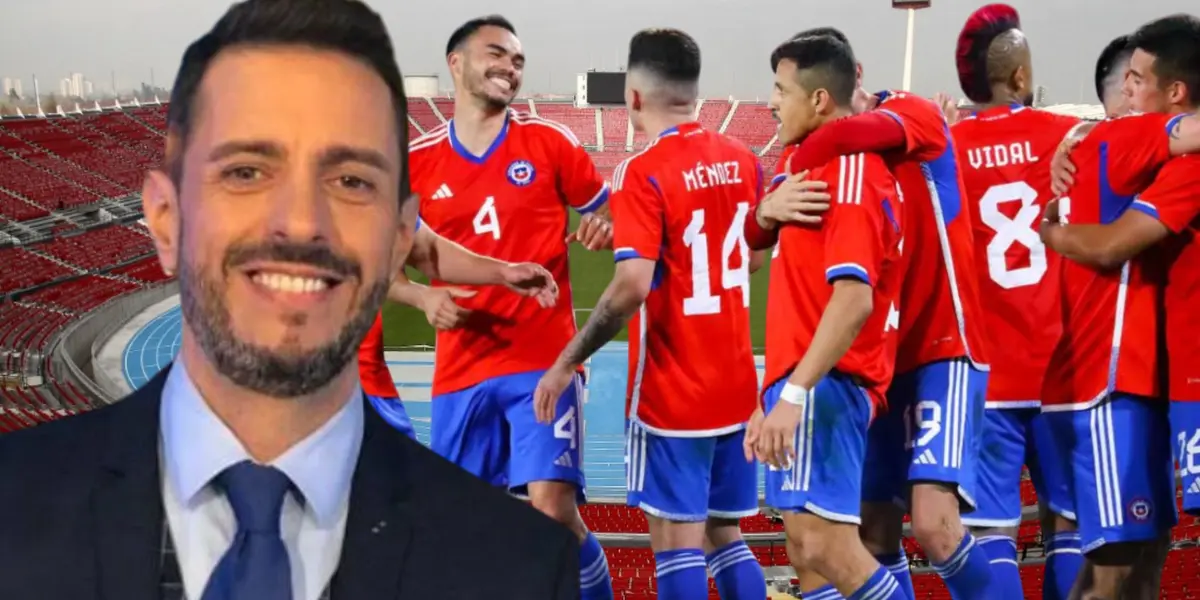 Pablo Giralt y jugadores de La Tri (Foto tomada de: Mindep/Romasso/Fut)