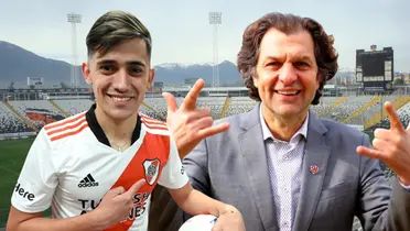 Pablo Solari y Aníbal Mosa (Foto tomada de: Wikipedia/River Plate/Sabes)