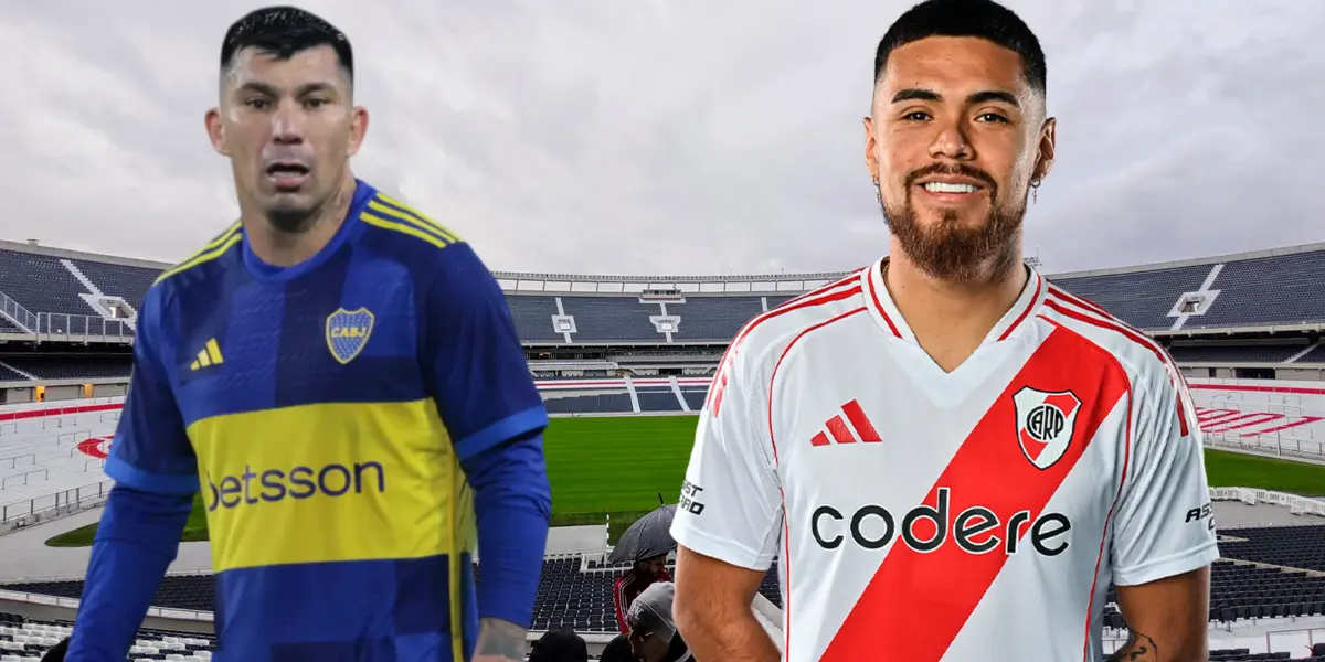 Paulo Díaz y Gary Medel (Foto tomada de: Wikipedia/River Plate/Transfermarkt)