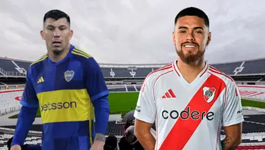 Paulo Díaz y Gary Medel (Foto tomada de: Wikipedia/River Plate/Transfermarkt)