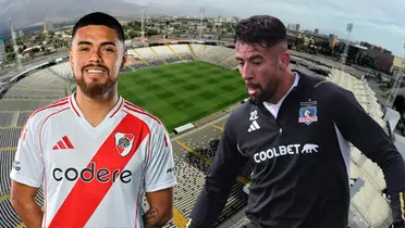 Paulo Díaz y Mauricio Isla (Foto tomada de: Colo Colo/River Plate)