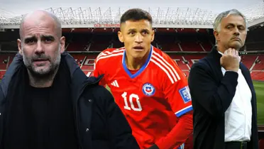 Pep Guardiola, Alexis Sánchez y José Mourinho (Foto tomada de: Wikipedia/La Roja/Marca/Vanitatis)