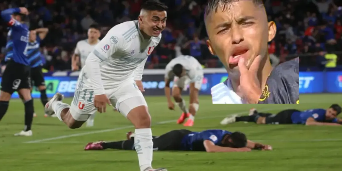 Pese a recibir el golpe el delantero azul también fue expulsado.