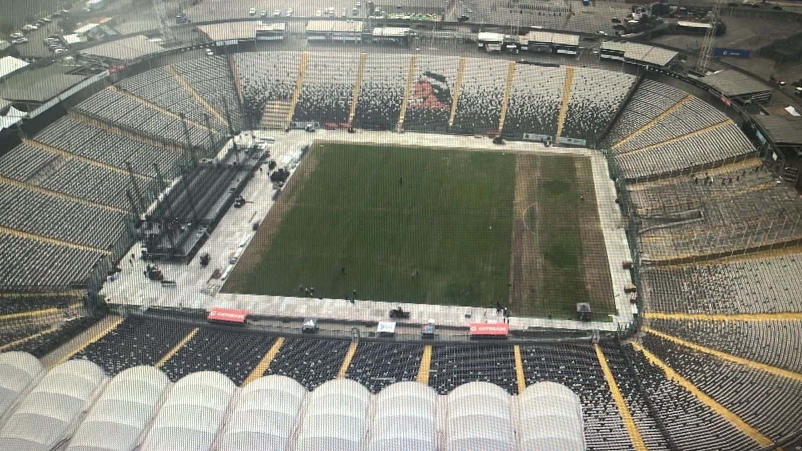 Ricardo Dabrowski criticó el constante arriendo del estadio para hacer conciertos.