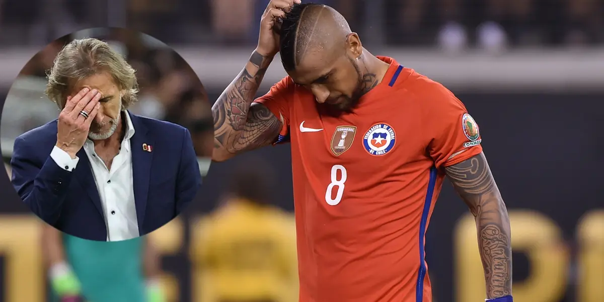 Ricardo Gareca no convocó a Arturo Vidal para su primera gira.