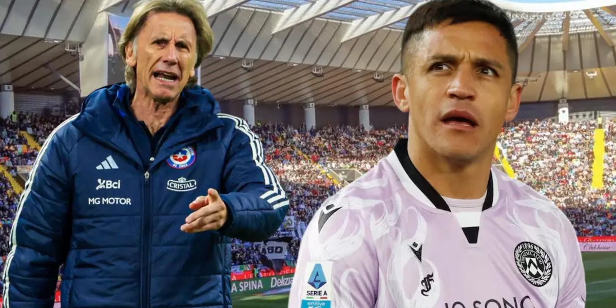 Ricardo Gareca y Alexis Sánchez (Foto tomada de: Palram/Udinese/Paulina)