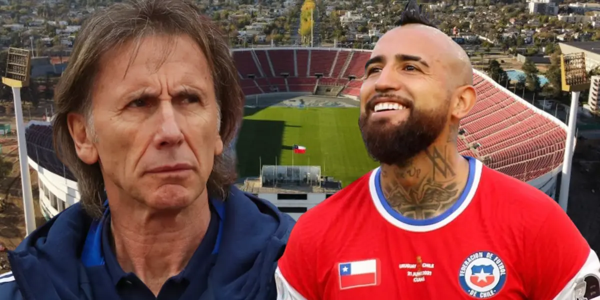 Ricardo Gareca y Arturo Vidal (Foto tomada de: La Cuarta/Diez/La Tercera)