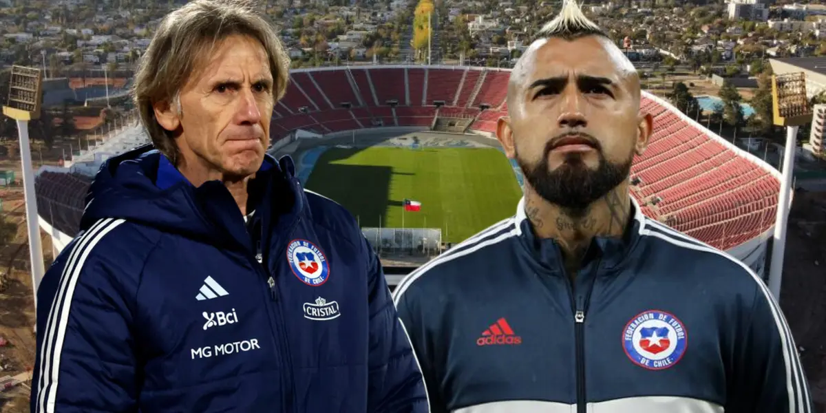 Ricardo Gareca y Arturo Vidal (Foto tomada de: La Cuarta/La Roja/ADN)