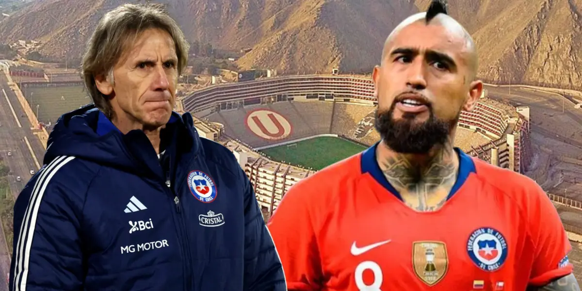 Ricardo Gareca y Arturo Vidal (Foto tomada de: Wikipedia/La Roja/Stricker)