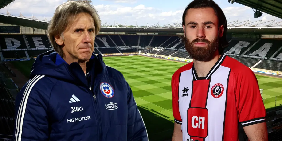 Ricardo Gareca y Ben Brereton Díaz (Foto tomada de: La Roja/Derby Country/Sheffield United )