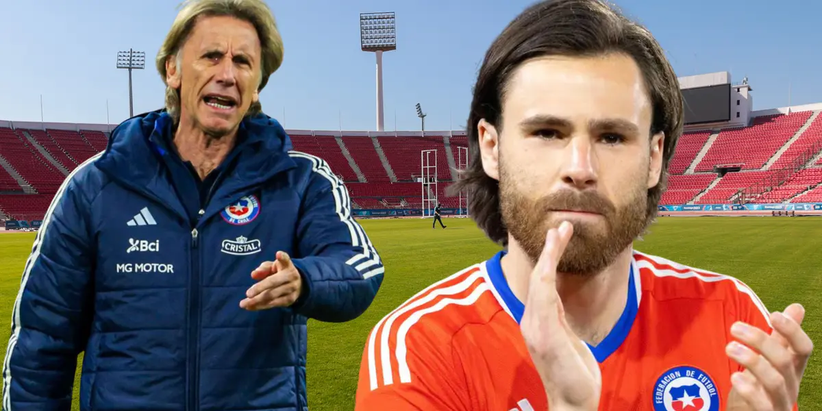 Ricardo Gareca y Ben Brereton Díaz (Foto tomada de: La Tercera/La Roja/Andina)