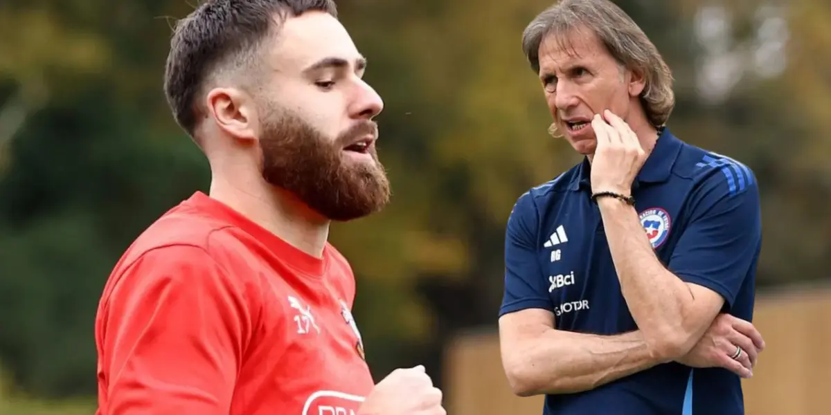 Ricardo Gareca y Ben Brereton Díaz (Foto tomada de: Sabes/La Roja)
