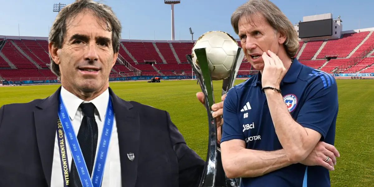 Ricardo Gareca y Guillermo Almada (Foto tomada de: La Tercera/La Roja/Pachuca)