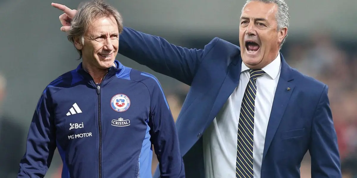 Ricardo Gareca y Gustavo Alfaro (Foto tomada de: RCC/La Roja)
